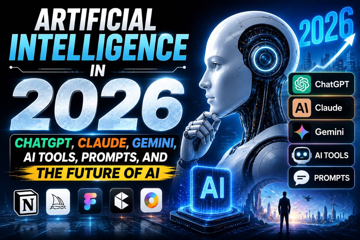 Artificial Intelligence in 2026: ChatGPT, Claude, Gemini, AI Tools, Prompts, and the Future of AI